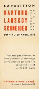 gerard schneider - exposition 1951