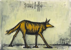 bernard buffet - peinture loup