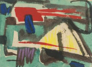 gerard schneider - gouache untitled ink 1954