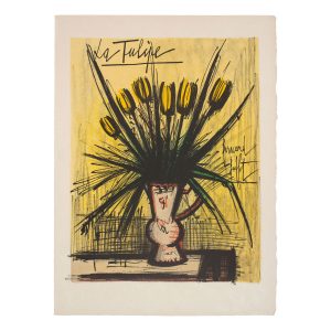 bernard buffet - lithographie la tulipe vers 1980 e shop