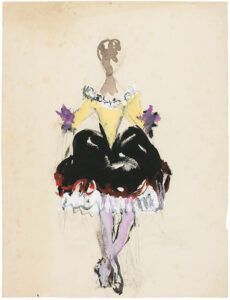 jean miotte - costume study paper exhibition catalog jean miotte et la danse 2023
