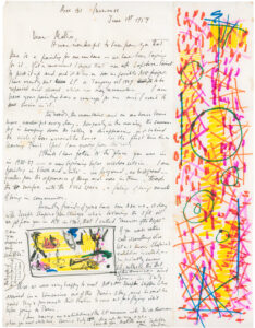 roberto matta - gordon onslow ford letter 1959 catalog exhibition manifeste et vous 2024