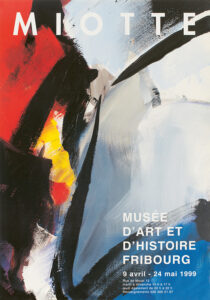 jean miotte - poster friborg 1999 catalog exibition 2025 diane de polignac gallery