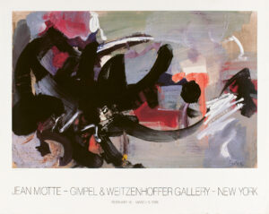 jean miotte - poster new york 1988 catalog exibition 2025 diane de polignac gallery