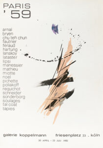 jean miotte - affiche paris 1982 catalogue exposition 2025 galerie diane de polignac