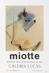 jean miotte - affiche valence 1981 catalogue exposition 2025 galerie diane de polignac