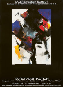 jean miotte - poster paris 1988 catalog exibition 2025 diane de polignac gallery