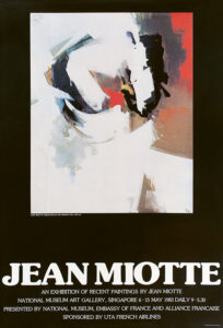 jean miotte - poster singapore 1983 catalog exibition 2025 diane de polignac gallery