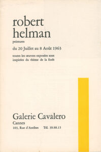 robert helman - exhibition cannes 1963 catalog exhibition robert helman 2025
