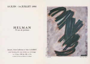 robert helman - exhibition cannes 1990 catalog exhibition robert helman 2025