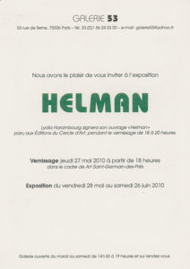 robert helman - exhibition paris 2010 catalog exhibition robert helman 2025