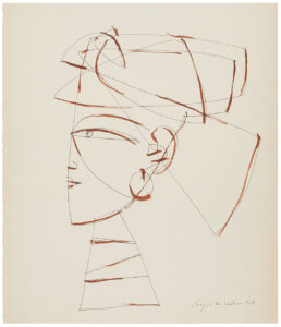 sergio de castro - papier 1951 sans titre catalogue roberta gonzalez sergio de castro face a face 2025