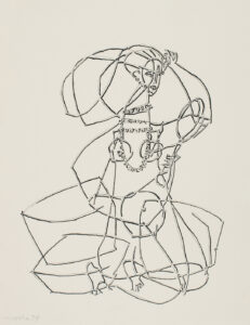 sergio de castro - papier 1954 sans titre catalogue roberta gonzalez sergio de castro face a face 2025