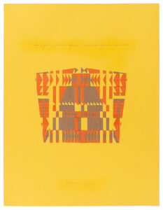 ines blumencweig - paper pentagono a struttura bifronte a pattern pentagonale 1989