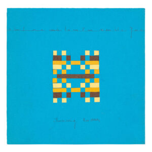 Inès BLUMENCWEIG – Structure carrée tricouleur – 1986